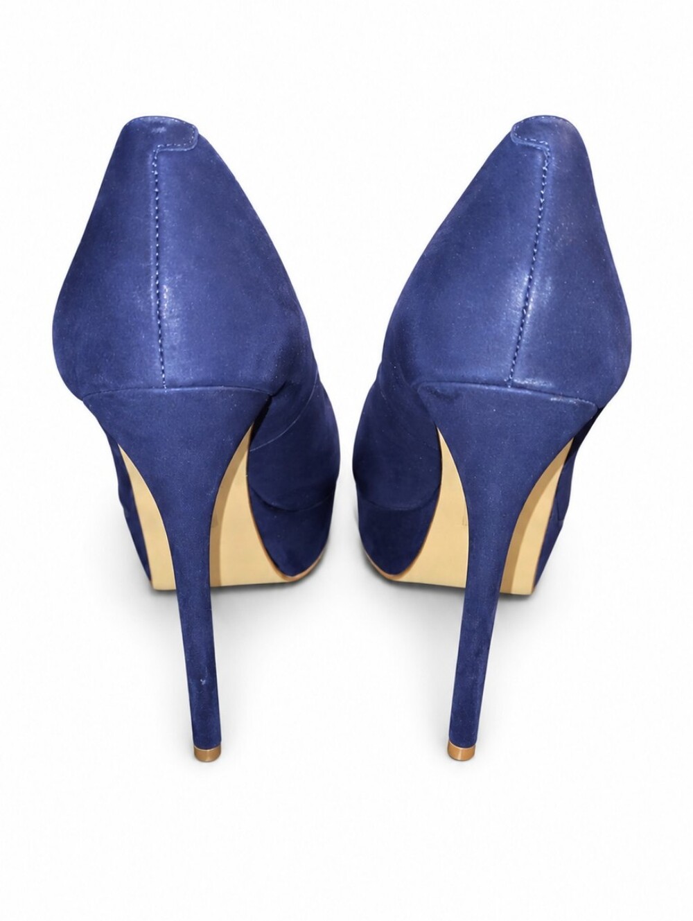 ALDO Kassandra Navy Blue Platform Pumps Stiletto Heels - Size 10 - Picture 7 of 10